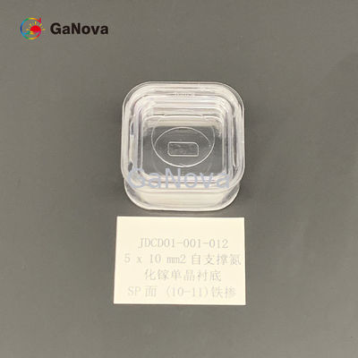 5*10mm2 SP-Face (10-11) Niedomieszkowany wolnostojący GaN typu SI wolnostojący monokrystaliczny rezystywność podłoża &gt; 10⁶ Ω·Cm Urządzenie RF