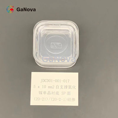 5*10mm2 SP-Face Un-Doped N-Type Free-Standing GaN Single Crystal Substrate 20-21 / 20-2-1 10mm2 Opór 0,05 Ω·cm