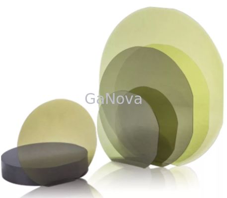 Podstawowa płaska długość 32,5 mm Kryształ węglika krzemu 4 &quot;P Klasa 100,0 mm